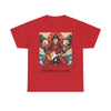 Rockin' Samurai Tee | Unisex Heavy Cotton Shirt, Guitar Lover Gift, Music Enthusiast Apparel, Unique Artwork Tee, Casual Wear