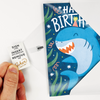 Endless Baby Shark Birthday Card with Glitter