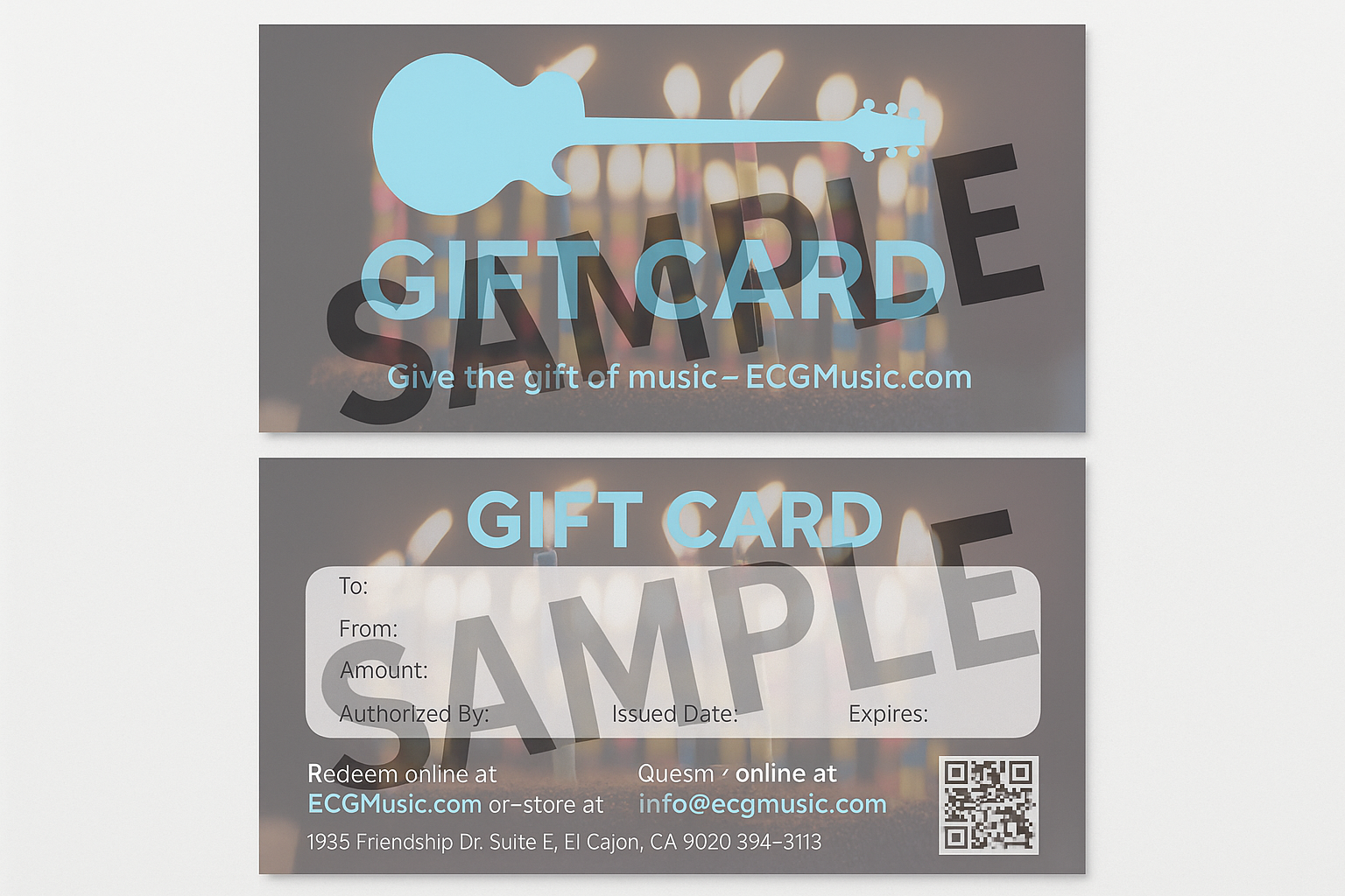 El Cajon Guitars & Music Gift Card