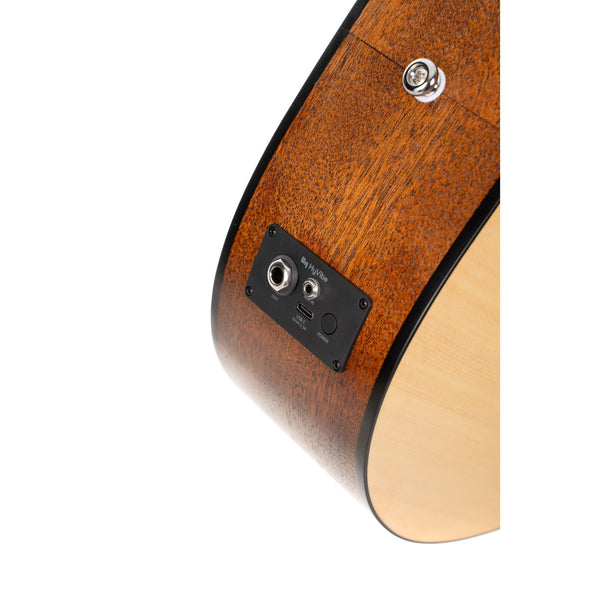 Cort EARTHGO-OP Earth Series Go Hyvibe Acoustic Electric Guitar. Open Pore Natural