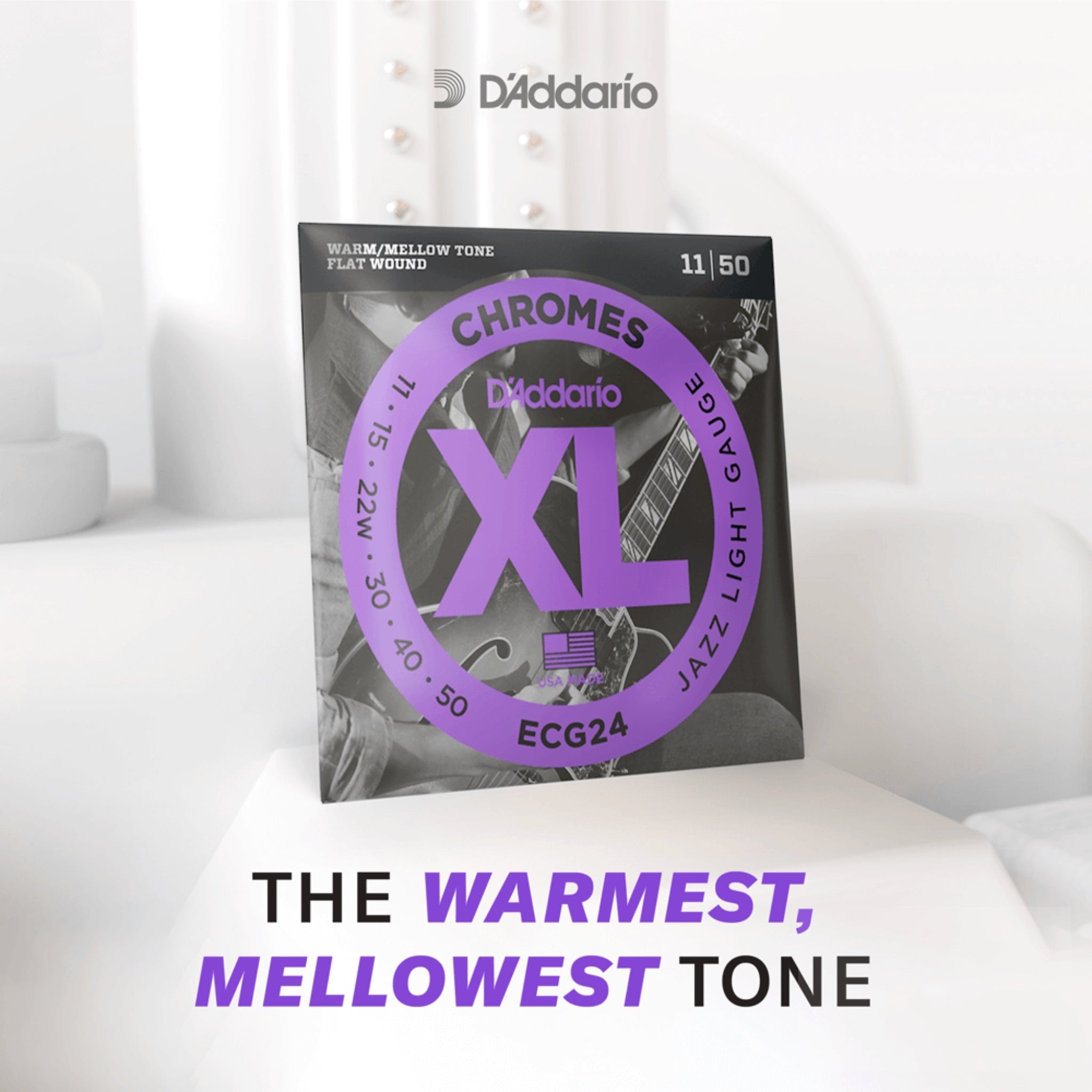 D'Addario 11-50 Jazz Light, XL Chromes Electric Guitar Strings