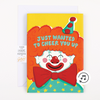 Endless Encouragement Clown With Glitter