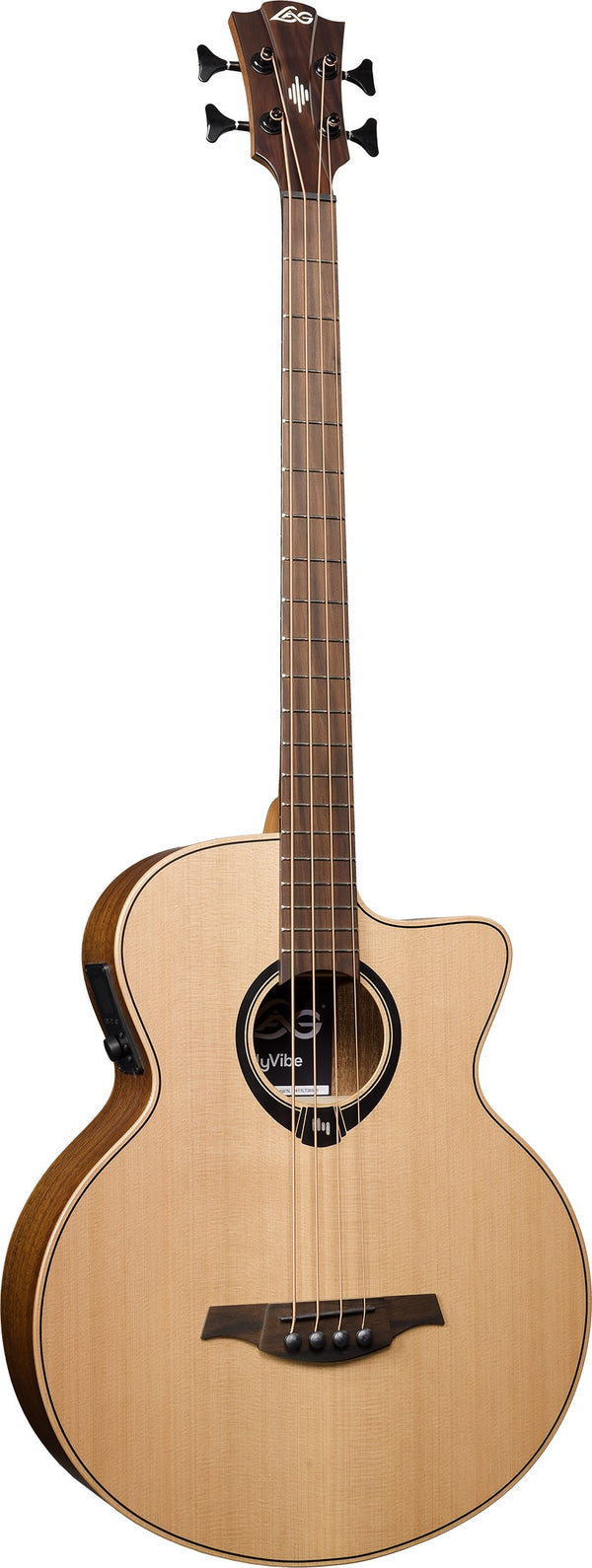 Lag Smart Acoustic Bass Hyvibe 10 Acoustic Bass Cutaway Satin