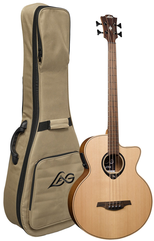 Lag Smart Acoustic Bass Hyvibe 10 Acoustic Bass Cutaway Satin
