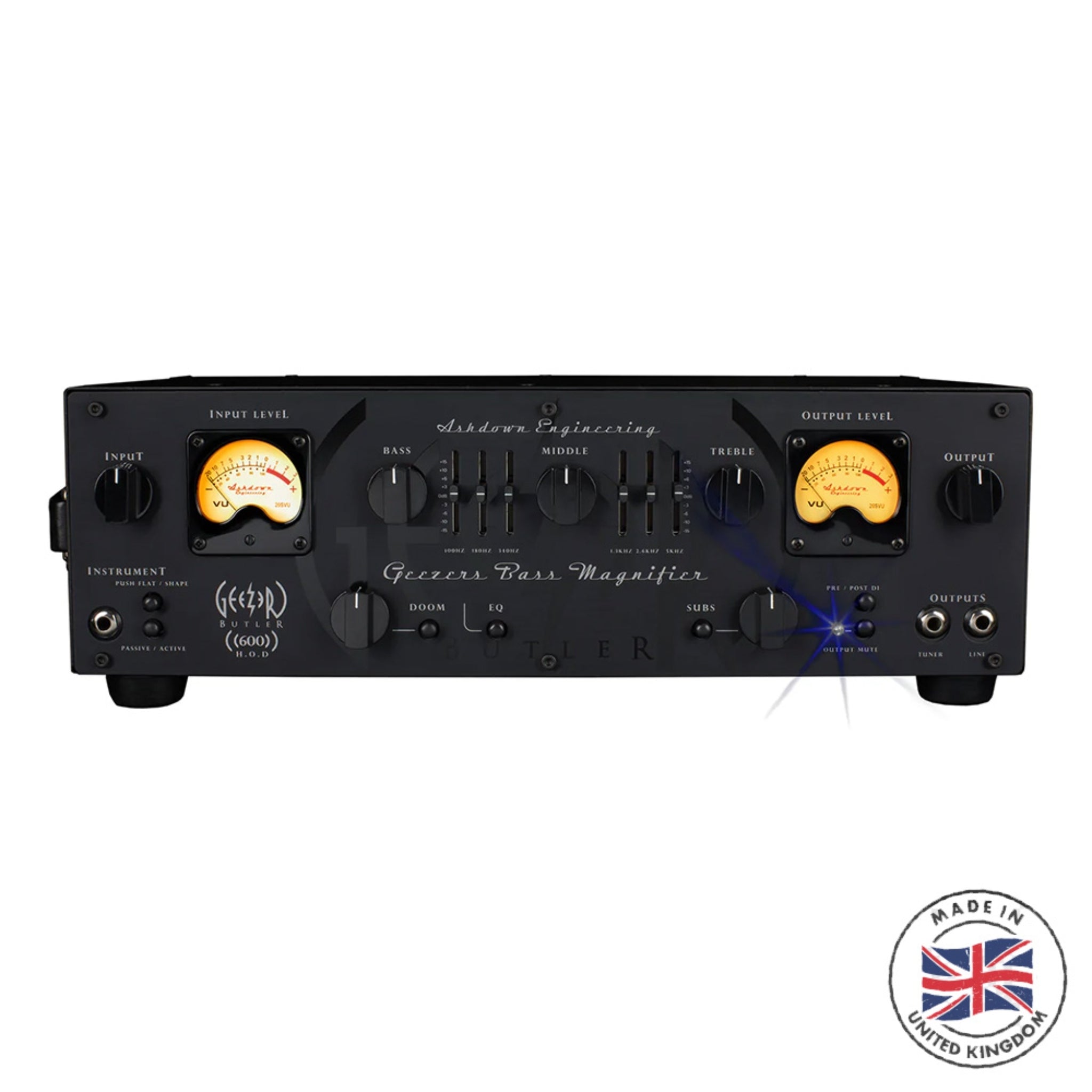 Ashdown Head of Doom Geezer Butler Signature Bass Amp Head HOD-600-UK - Out of Stock - Due September