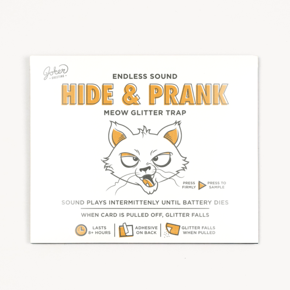 Hide & Prank Meowy Glitter Trap