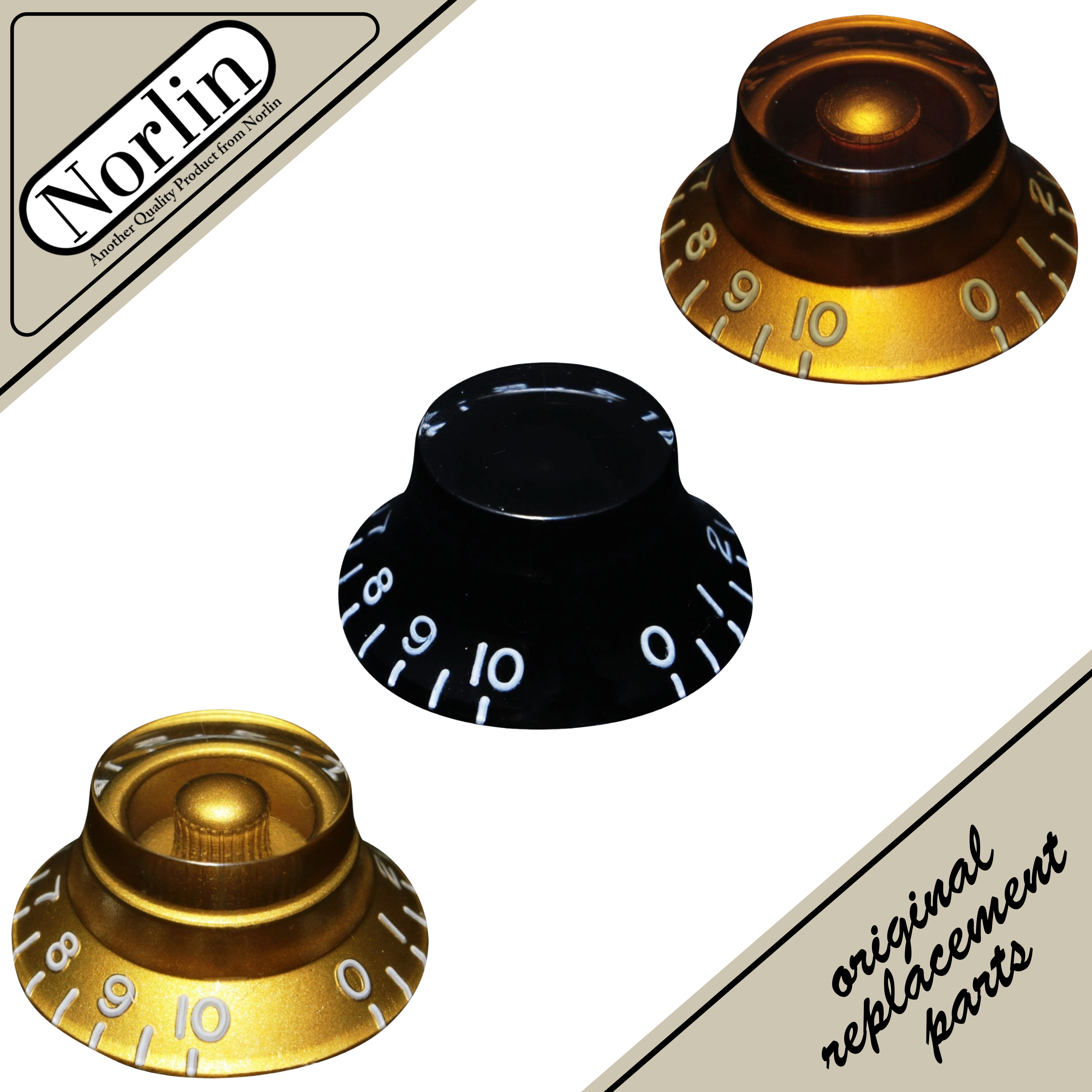 Knob & Switch Tip Assortment Kit for Gibson® Guitars (79-Pieces)