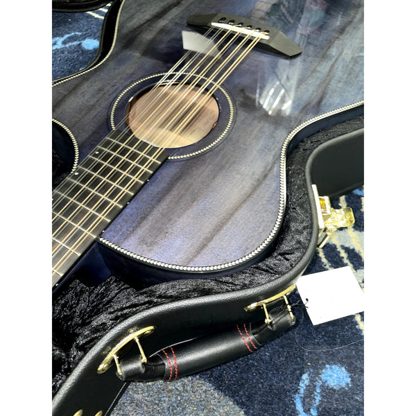 🔥 Breedlove USA MADE Oregon Dreadnought Concerto Stormy Night 12-String CE Myrtlewood-Myrtlewood CASE INCLUDED