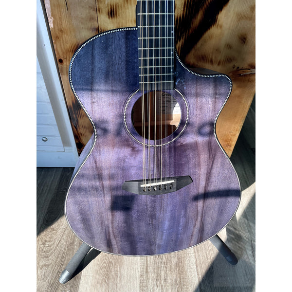 🔥 Breedlove USA MADE Oregon Dreadnought Concerto Stormy Night 12-String CE Myrtlewood-Myrtlewood CASE INCLUDED