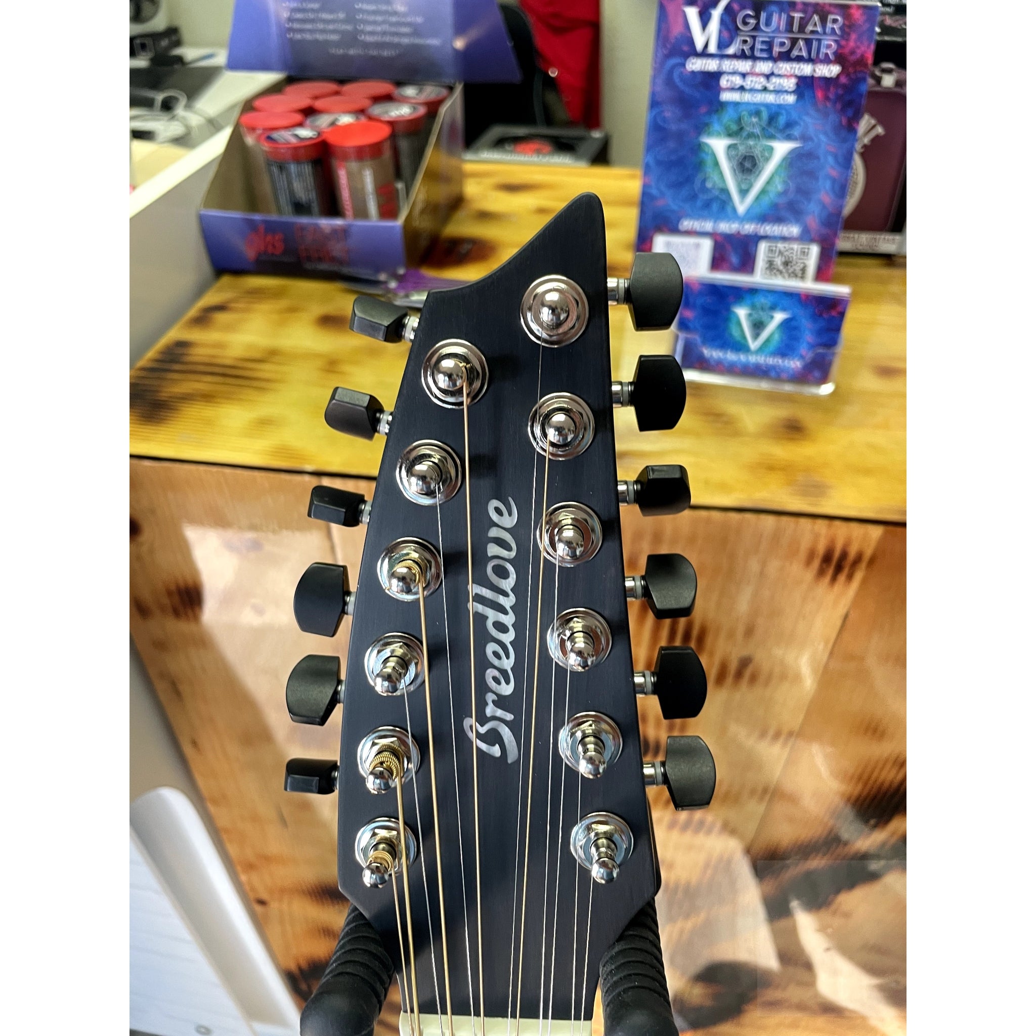 🔥 Breedlove USA MADE Oregon Dreadnought Concerto Stormy Night 12-String CE Myrtlewood-Myrtlewood CASE INCLUDED