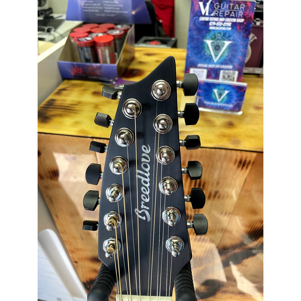 🔥 Breedlove USA MADE Oregon Dreadnought Concerto Stormy Night 12-String CE Myrtlewood-Myrtlewood CASE INCLUDED