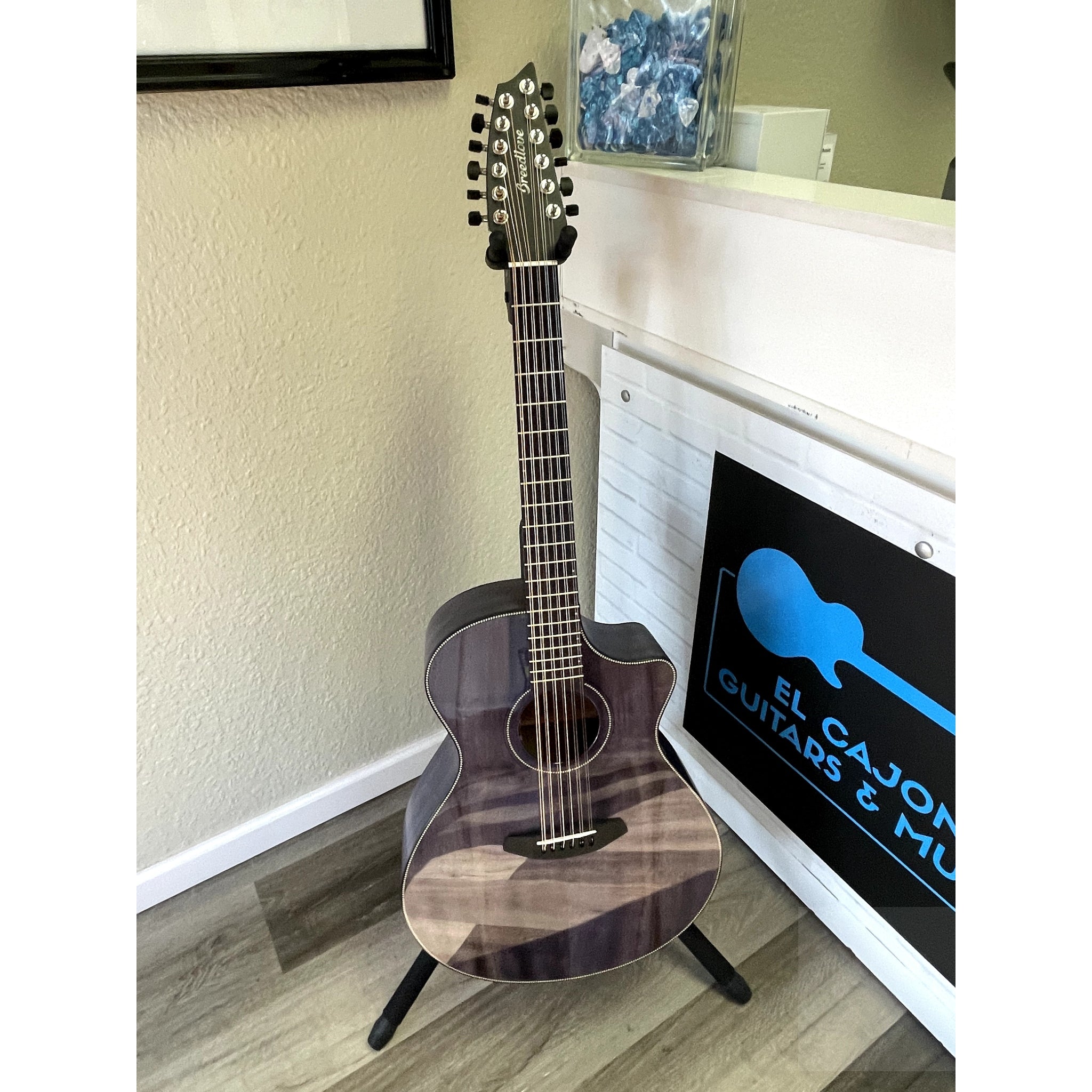 🔥 Breedlove USA MADE Oregon Dreadnought Concerto Stormy Night 12-String CE Myrtlewood-Myrtlewood CASE INCLUDED