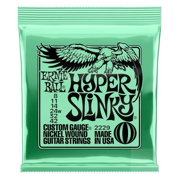 Ernie Ball Hyper Slinky Nickel Wound Electric Guitar Strings -  8 - 42