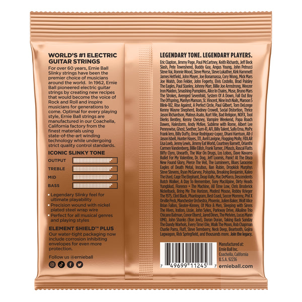 Ernie Ball Turbo Slinky Nickel Wound Electric Guitar Strings 3 Pack