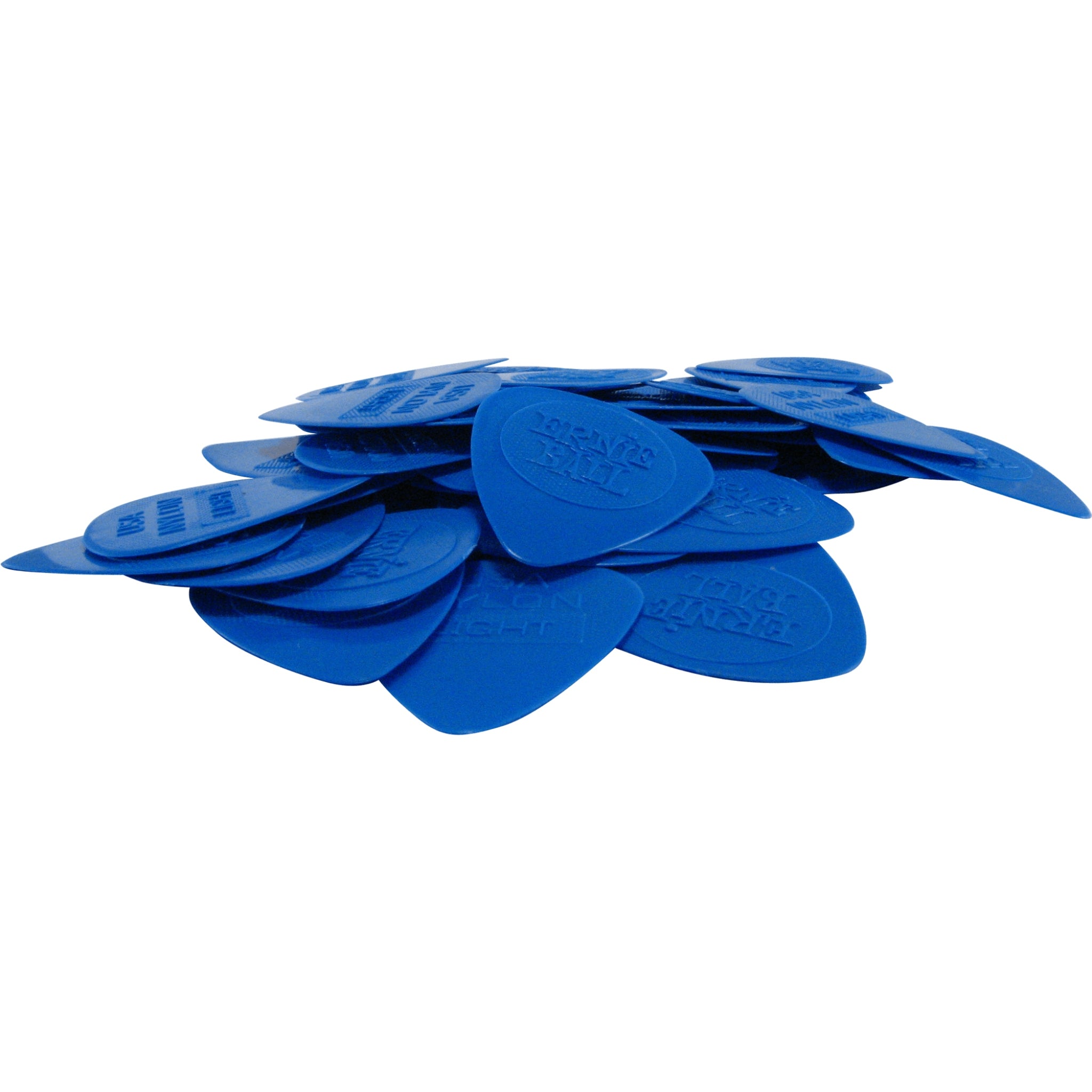 Ernie Ball Nylon Guitar Picks - Thin 0.53mm Blue - 50 Pack