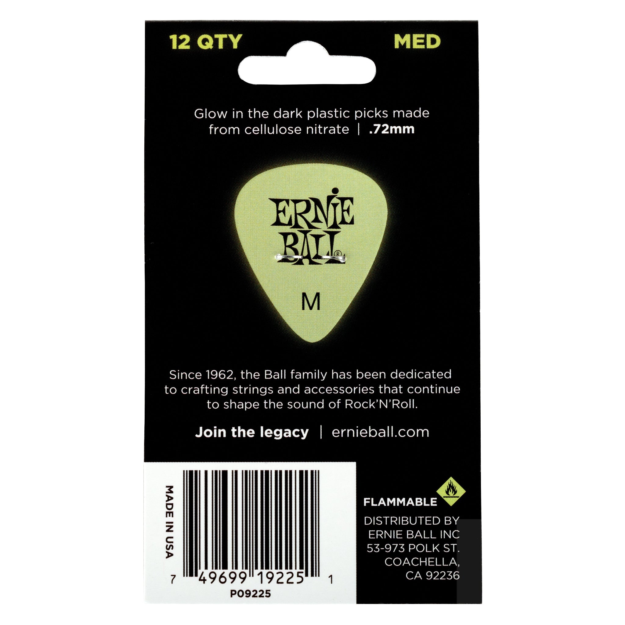 Ernie Ball Thin Super Glow Guitar Picks-P09225