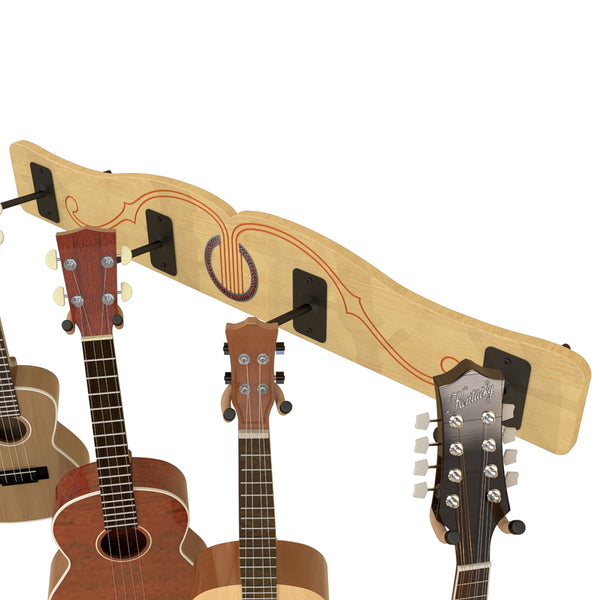 The Pro-File™ Wall-Mounted Ukulele & Mandolin Hanger