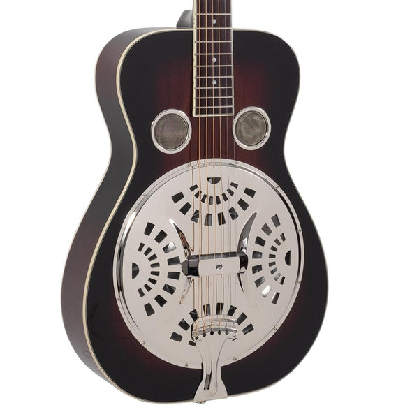 Recording King RR-36-VS Maxwell Series Round Neck Resonator Guitar Vintage Sunburst