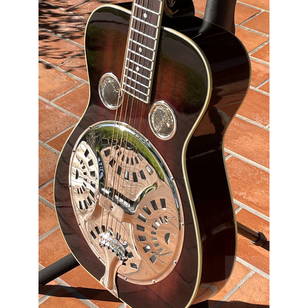 Recording King RR-36-VS Maxwell Series Round Neck Resonator Guitar Vintage Sunburst