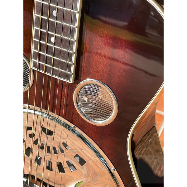 Recording King RR-36-VS Maxwell Series Round Neck Resonator Guitar Vintage Sunburst