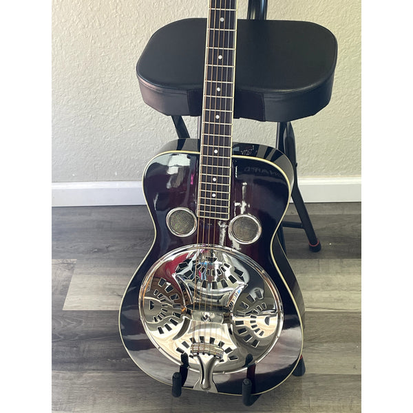 Recording King RR-36-VS Maxwell Series Round Neck Resonator Guitar Vintage Sunburst