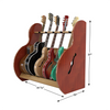 The Session™ Deluxe 5 Guitar Stand in Mahogany and Red Oak