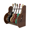 The Session™ Deluxe 5 Guitar Stand in Walnut