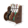 The Session™ Deluxe 5 Guitar Stand in Walnut