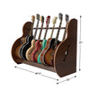 The Session™ Deluxe 7 Guitar Stand in Walnut