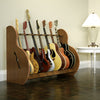 The Session™ Deluxe 7 Guitar Stand in Walnut