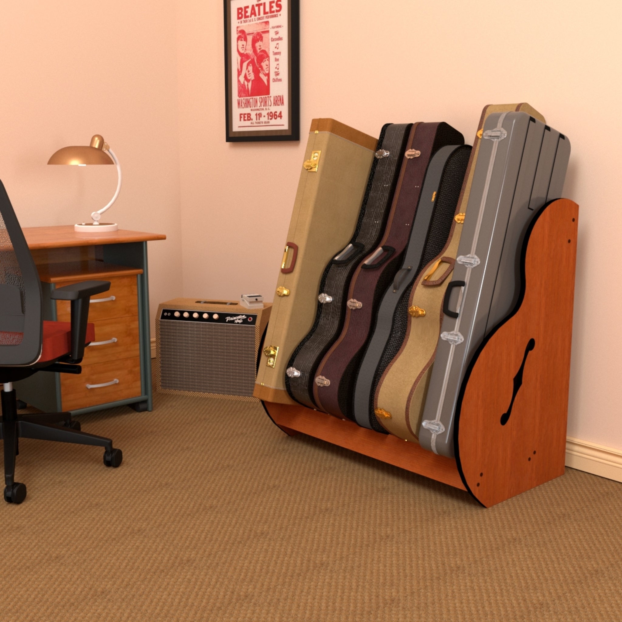 The Studio™ Standard Guitar Case Rack | Regular