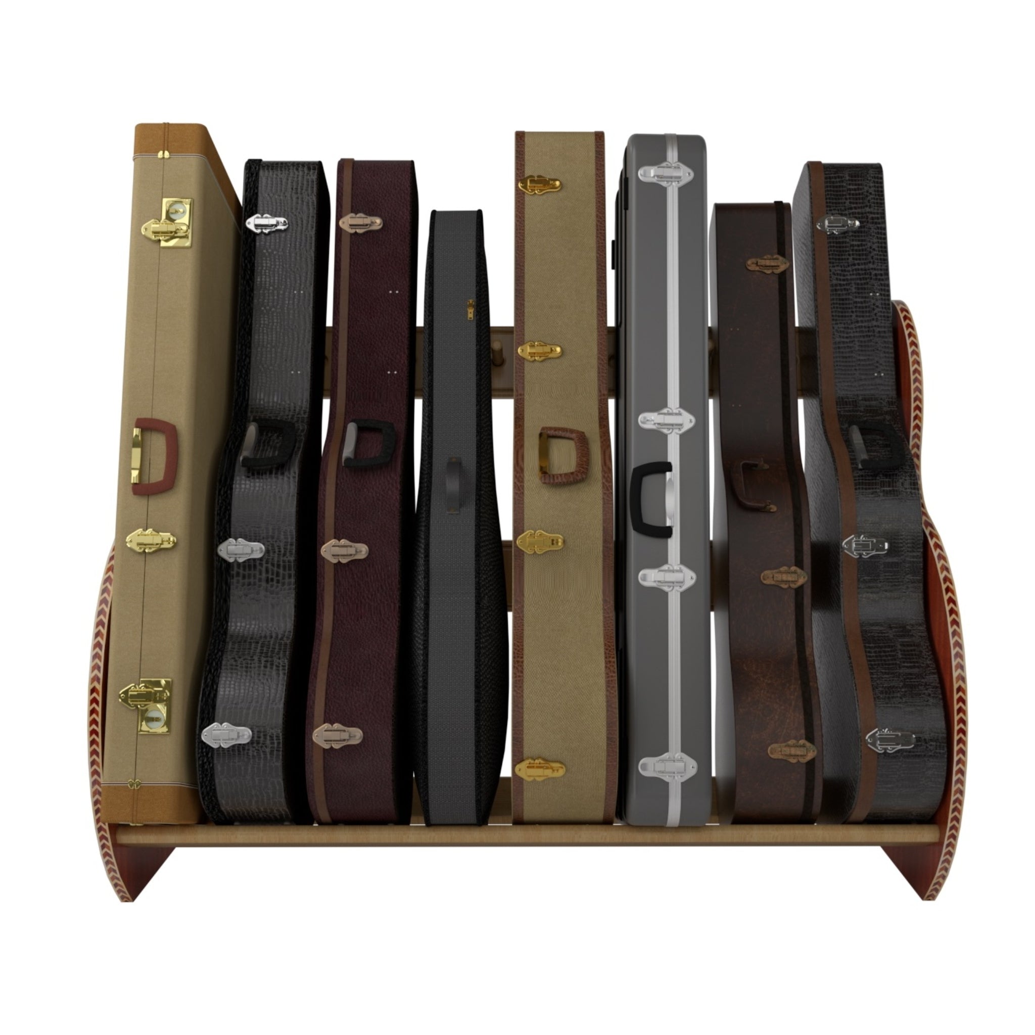 The Studio™ Deluxe Guitar Case Rack | Mahogany, Grande