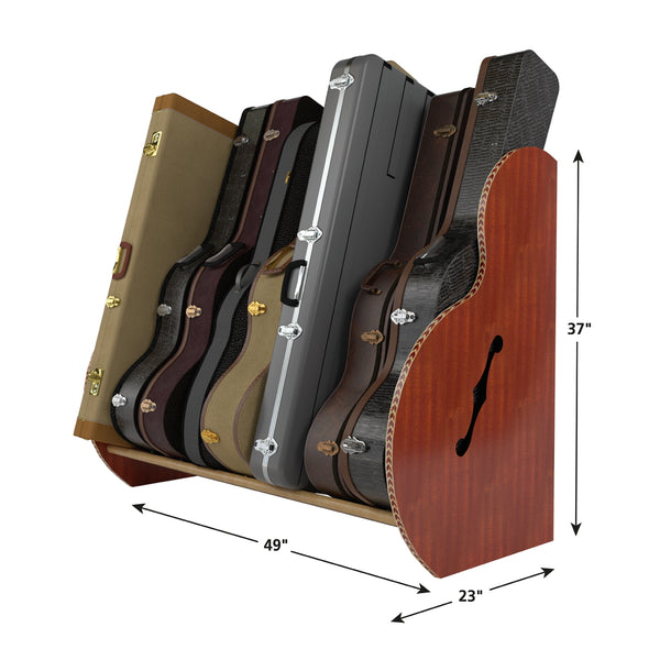 The Studio™ Deluxe Guitar Case Rack | Mahogany, Grande