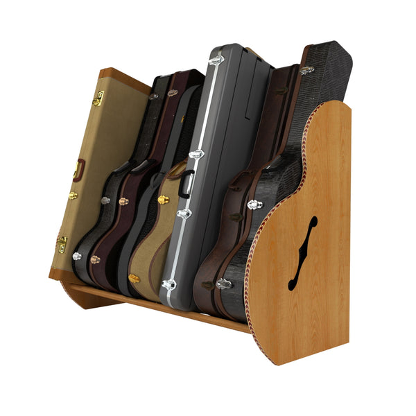 The Studio™ Deluxe Guitar Case Rack | Red Oak, Grande