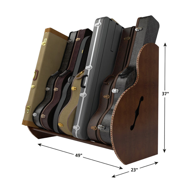 The Studio™ Deluxe Guitar Case Rack | Walnut, Grande