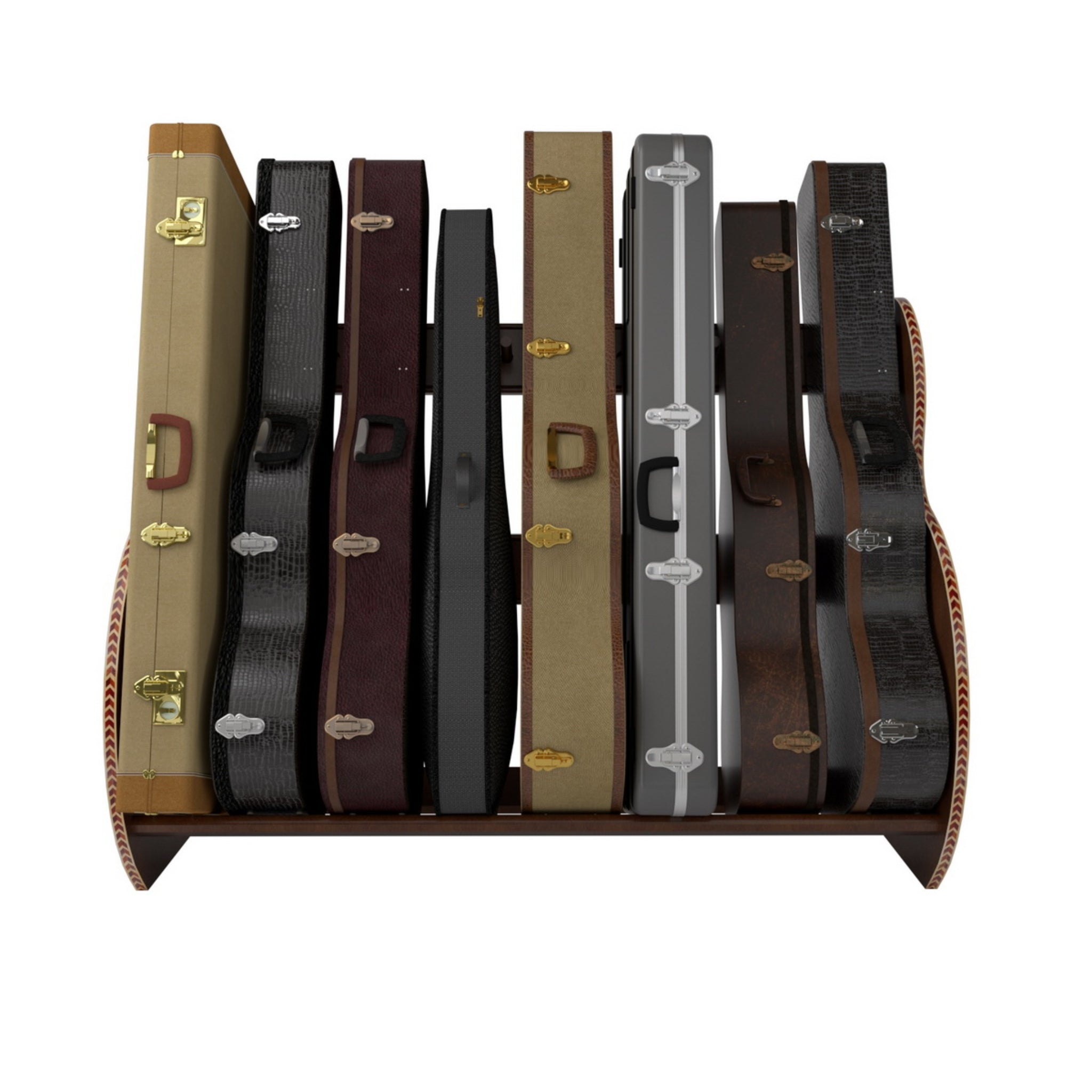 The Studio™ Deluxe Guitar Case Rack | Walnut, Grande