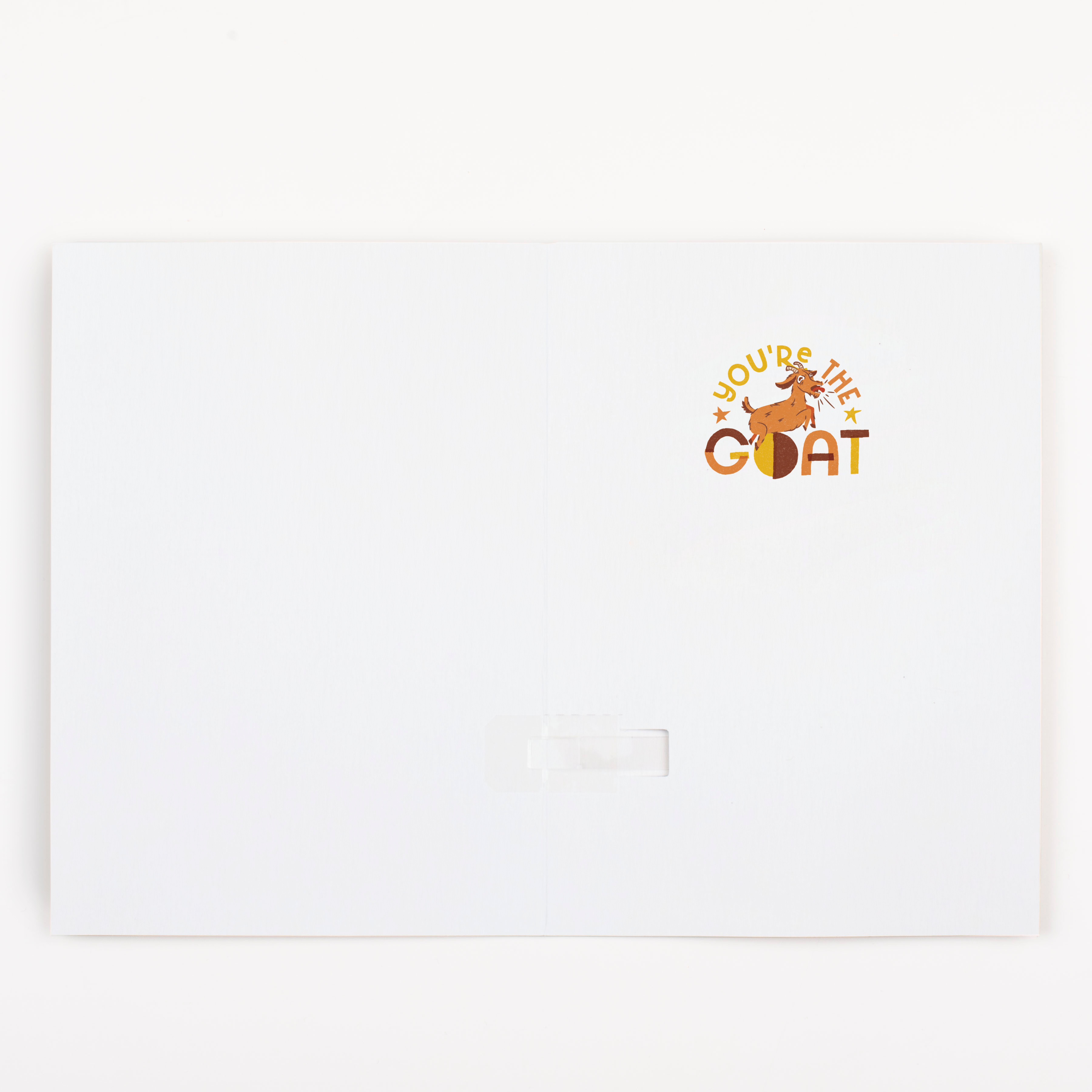 Endless GOAT Scream Card with Glitter