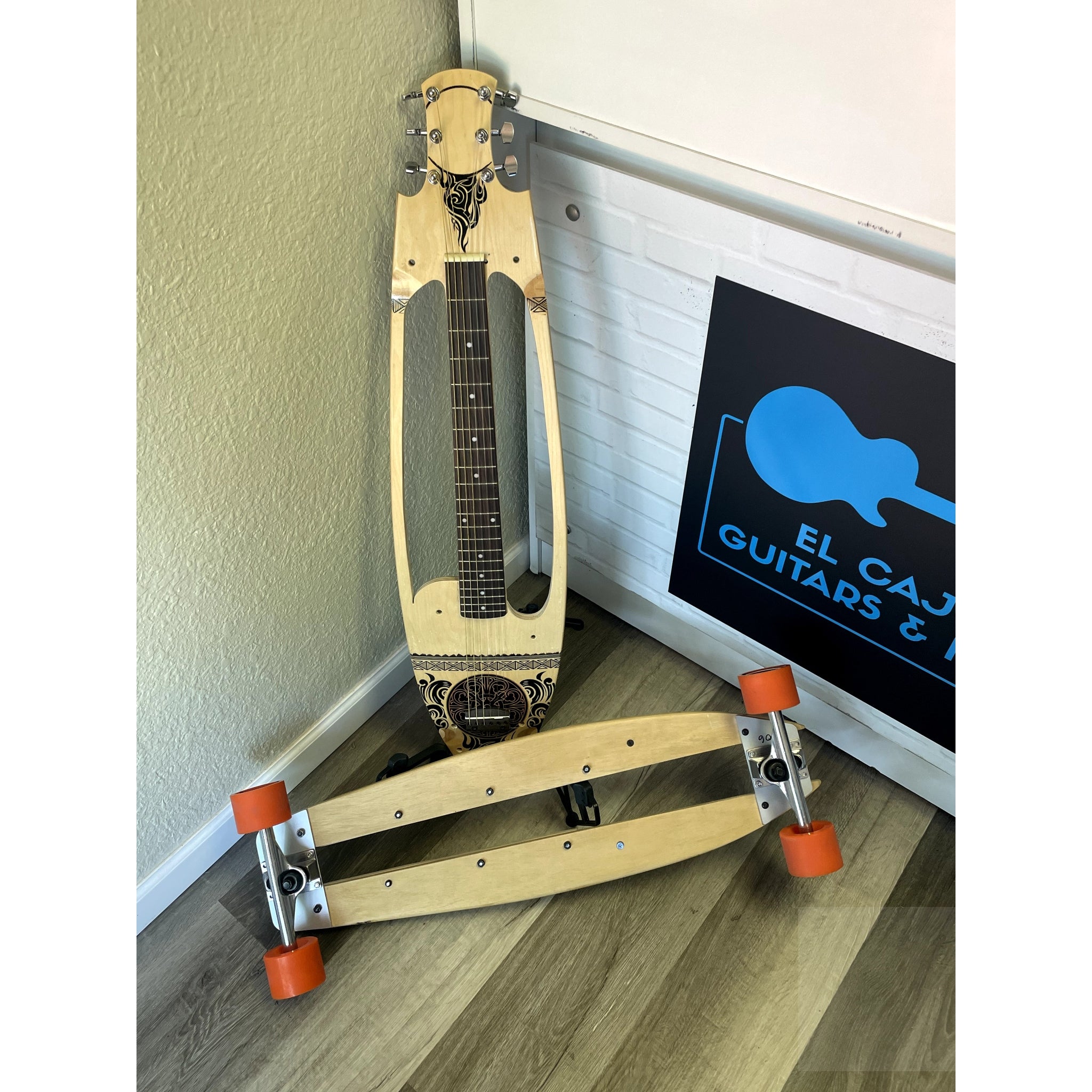 SKATAR Guitar & Skateboard - Local El Cajon Inventor's Unique Creation