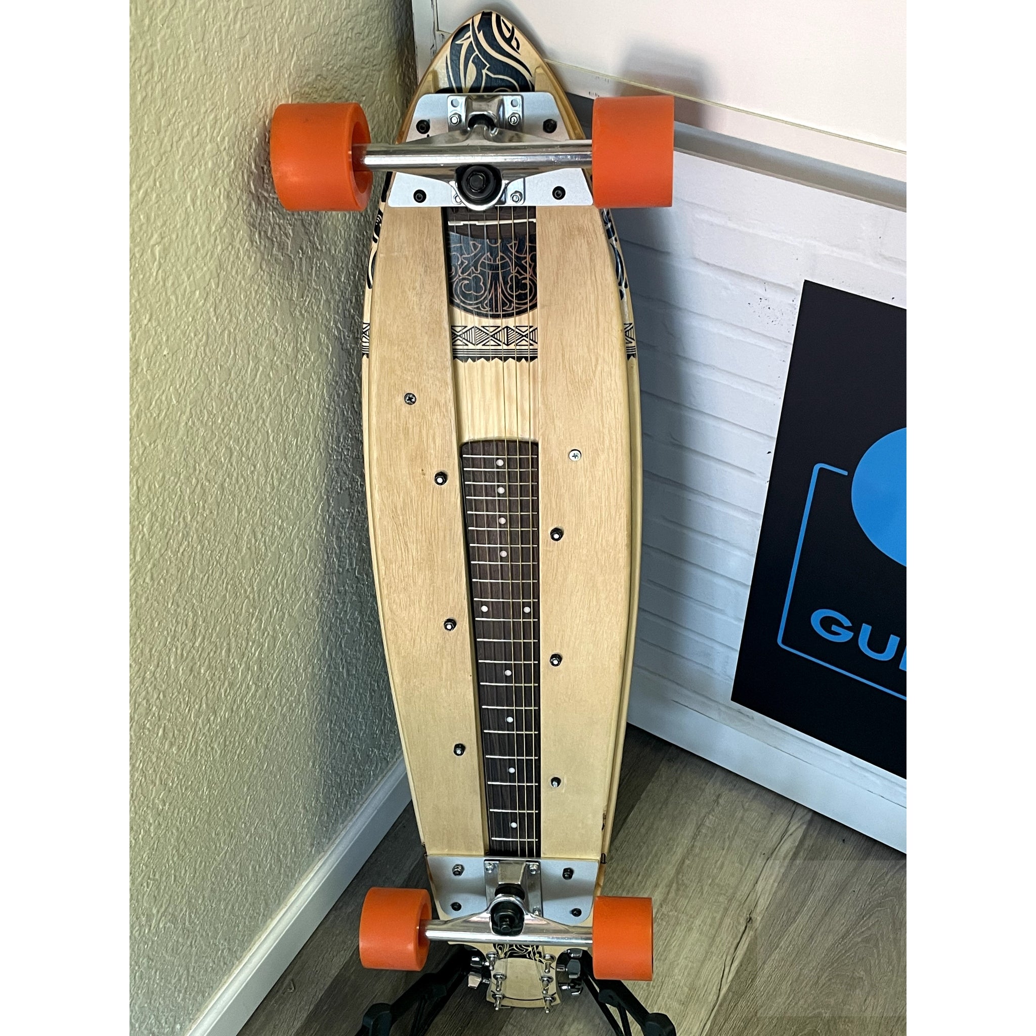 SKATAR Guitar & Skateboard - Local El Cajon Inventor's Unique Creation