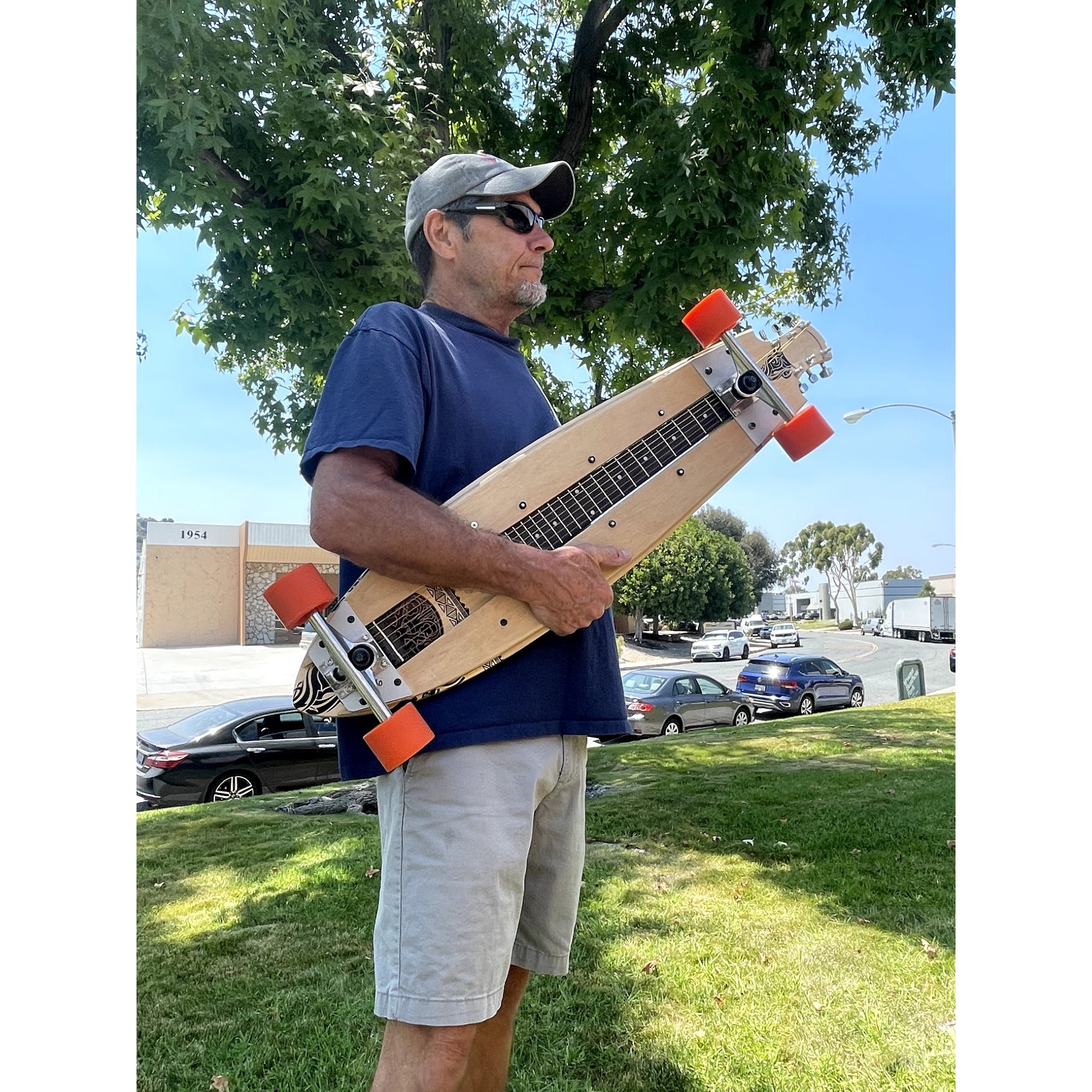 SKATAR Guitar & Skateboard - Local El Cajon Inventor's Unique Creation