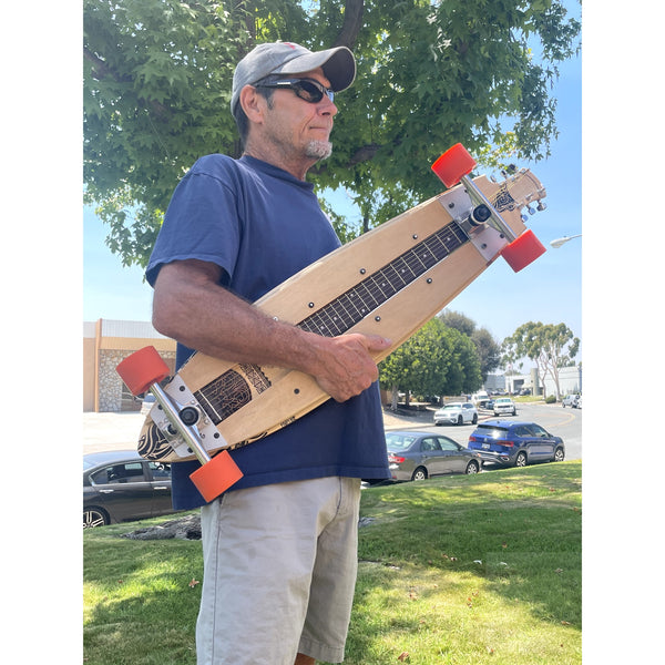 SKATAR Guitar & Skateboard - Local El Cajon Inventor's Unique Creation