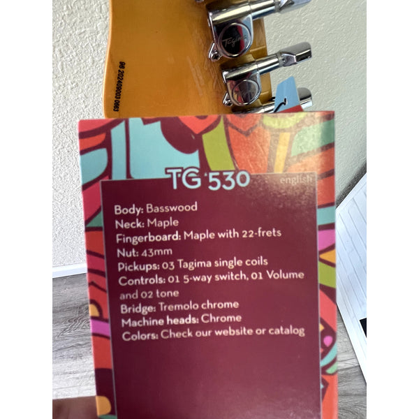 Tagima TG-530 — S-Style, Basswood/Maple, 3× Single-Coil, Tremolo