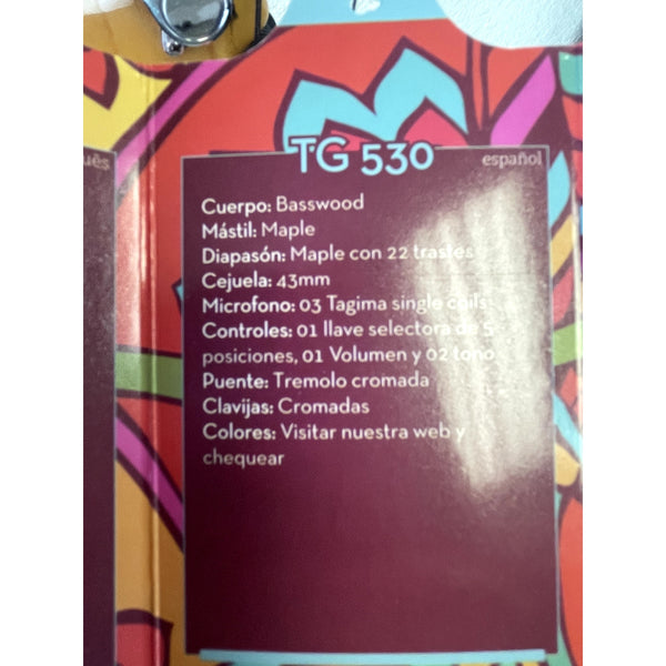 Tagima TG-530 — S-Style, Basswood/Maple, 3× Single-Coil, Tremolo