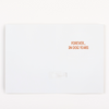 Endless Never Gonna Give You Up Thank You Card With Glitter