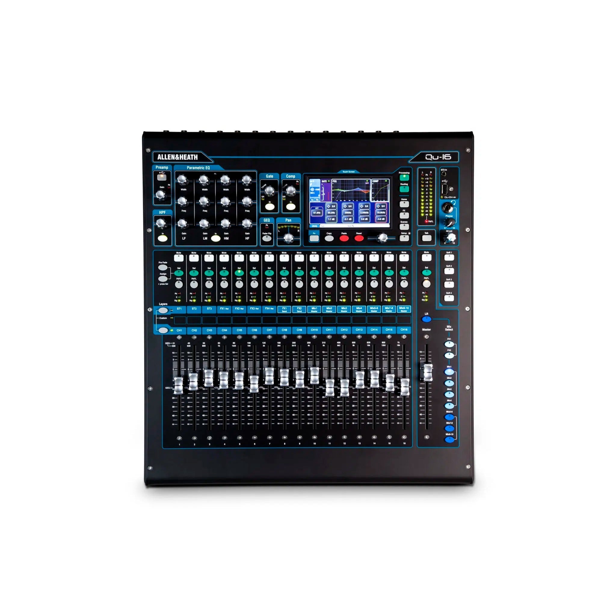 Allen & Heath Recording 16 channel rack mount digital,16 Mic/Line + 3 ster - El Cajon Guitars and Music