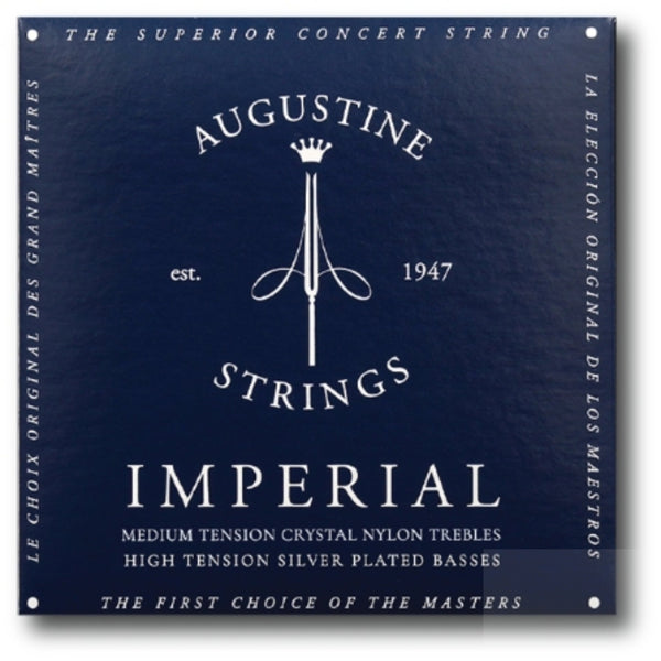 Augustine Imperial Medium Tension Crystal Trebles High Tension Silver Basses - El Cajon Guitars and Music