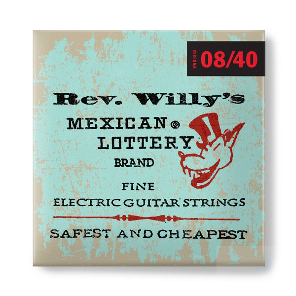 BILLY GIBBONS CUSTOM REV WILLY'S GUITAR STRINGS 08 - 40 - El Cajon Guitars and Music