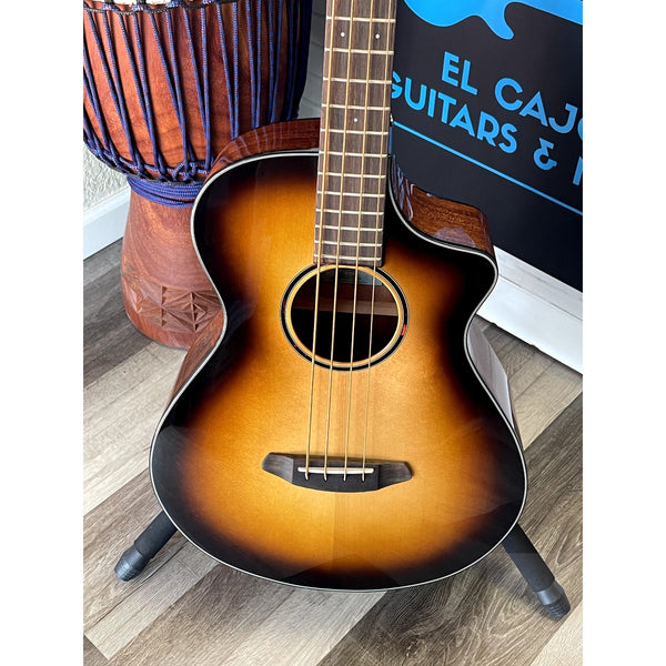 Breedlove Discovery S Concert Edgeburst Bass CE Sitka - African mahogany - El Cajon Guitars and Music