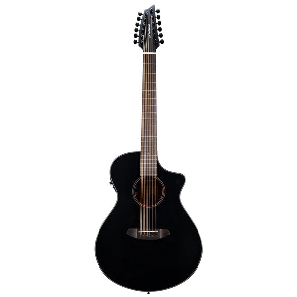 Breedlove Discovery S Concert Satin Black 12 String CE European - African mahogany - El Cajon Guitars and Music
