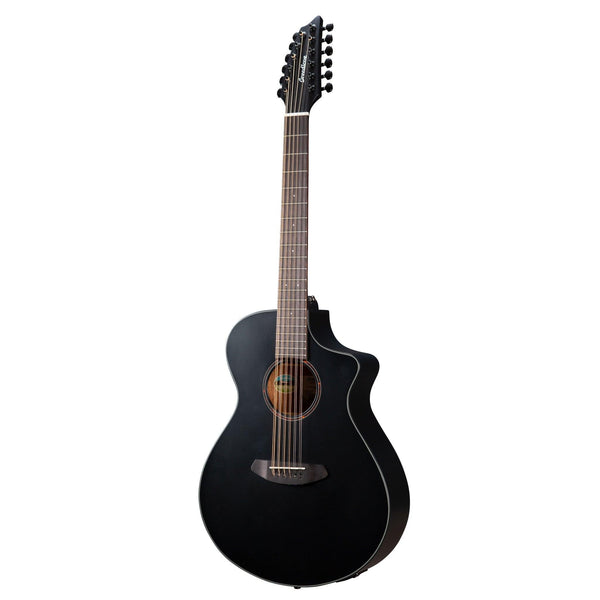 Breedlove Discovery S Concert Satin Black 12 String CE European - African mahogany - El Cajon Guitars and Music